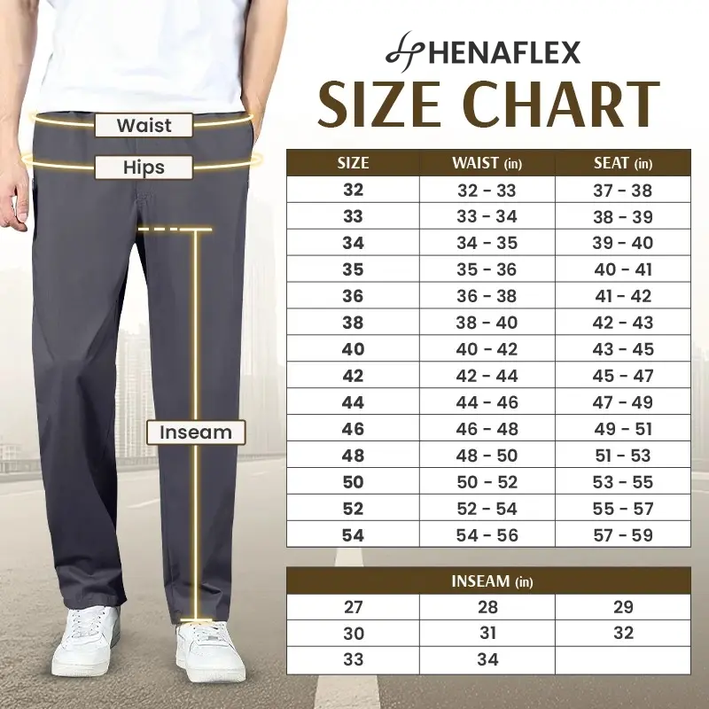 EaseTactic - Flex Fit Zipper-Pocket Durable Pants