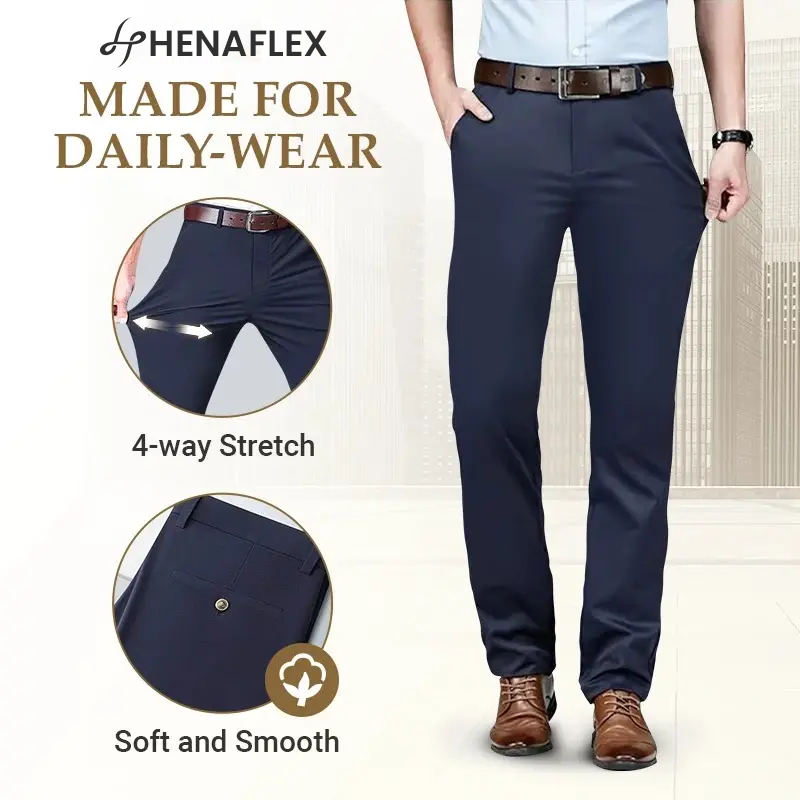 Men's High Stretch Straight Fit Pants