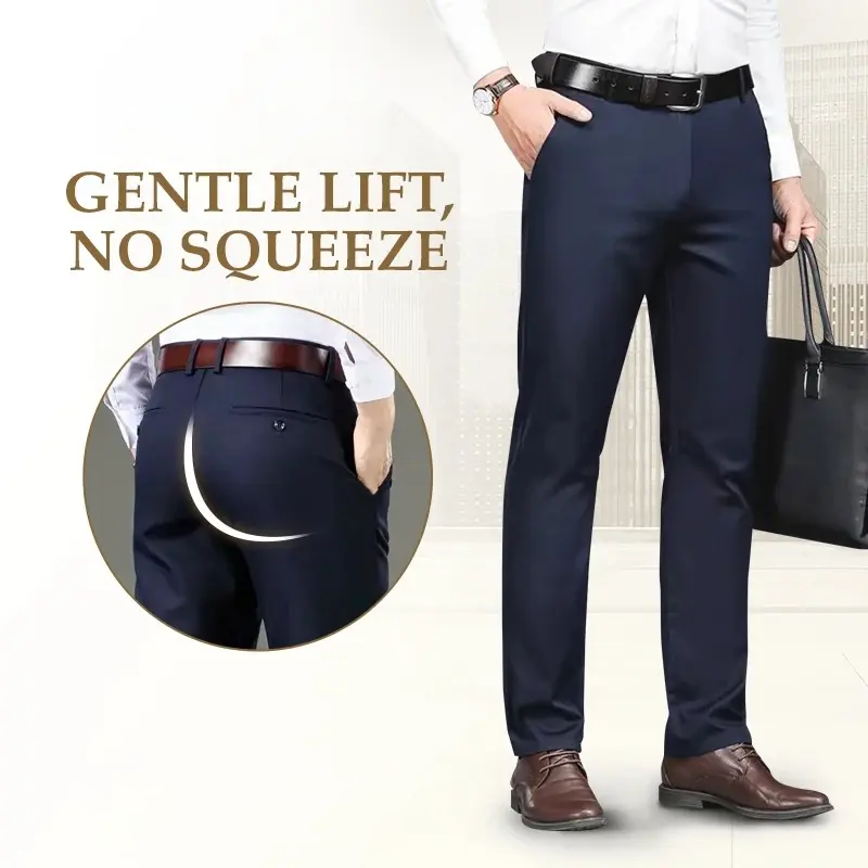 Men's High Stretch Straight Fit Pants