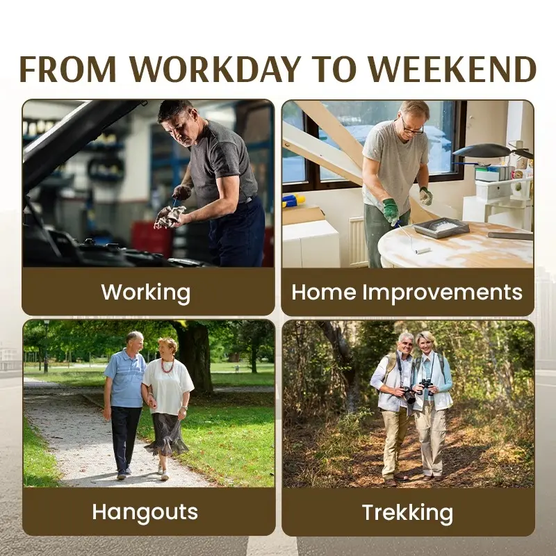 EaseTactic - Flex Fit Zipper-Pocket Durable Pants