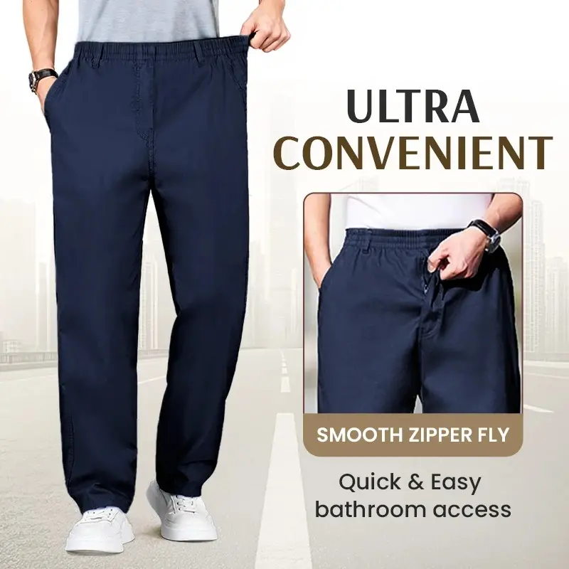 EaseTactic - Flex Fit Zipper-Pocket Durable Pants