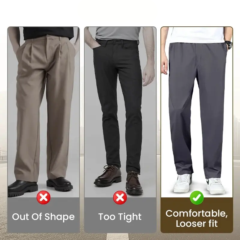 EaseTactic - Flex Fit Zipper-Pocket Durable Pants