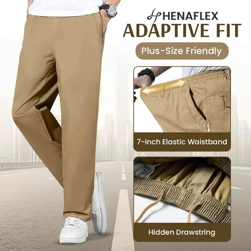 EaseTactic - Flex Fit Zipper-Pocket Durable Pants