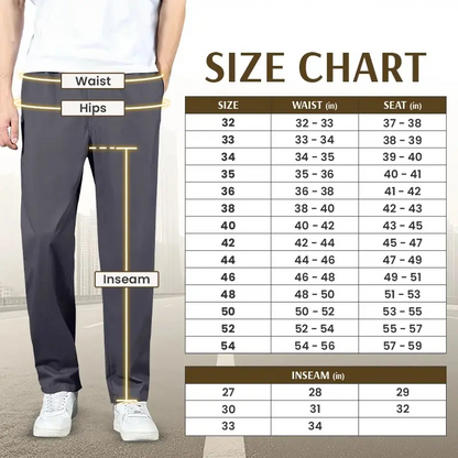 EaseTactic - Flex Fit Zipper-Pocket Durable Pants