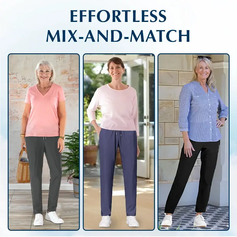 StretchActive - Women's Ultra Soft Stretch Perfect Drape Casual Pants